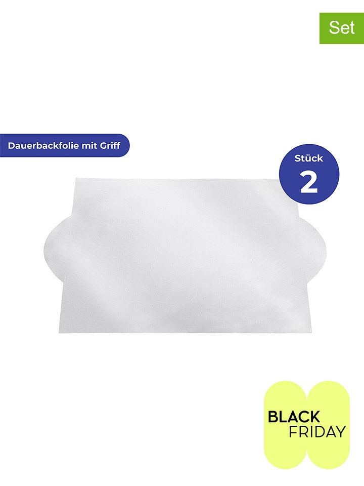 Wenko Maty (2 szt.) w kolorze srebrnym do pieczenia - 33 x 48 cm rozmiar: onesize