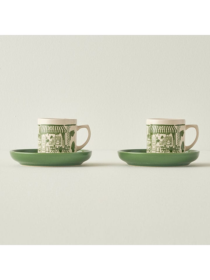 BELLA MAISON Filiżanki (2 szt.) "Scene" do kawy - 105 ml rozmiar: onesize