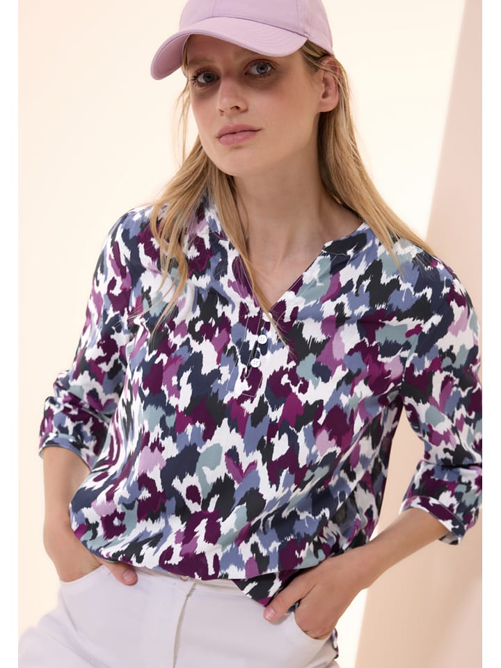 Cecil Bluzka w kolorze fioletowo-miętowo-białym rozmiar: L