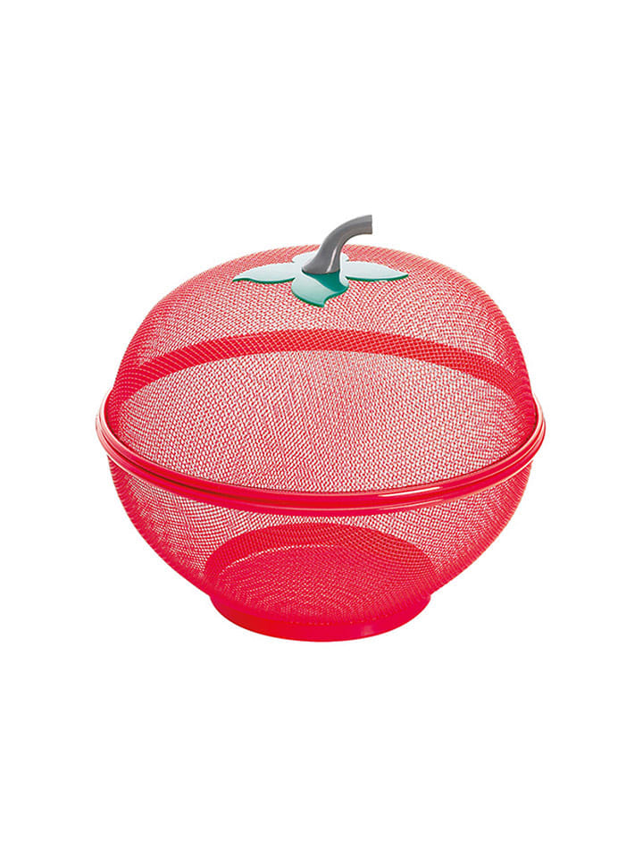 Trendy Kitchen by EXCÉLSA Kosz "Apple" w kolorze czerwonym na owoce - Ø 26,5 cm rozmiar: onesize