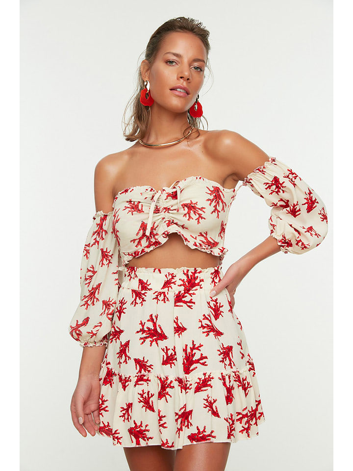 trendyol 2-częściowy zestaw w kolorze białym rozmiar: 36