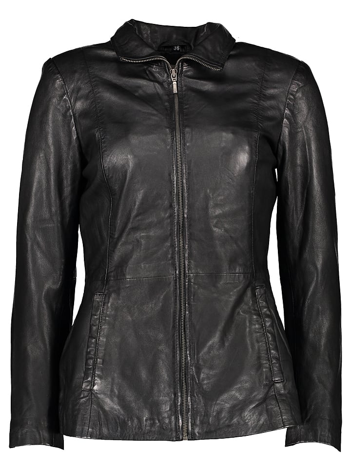 7eleven Skórzana kurtka w kolorze czarnym rozmiar: 48