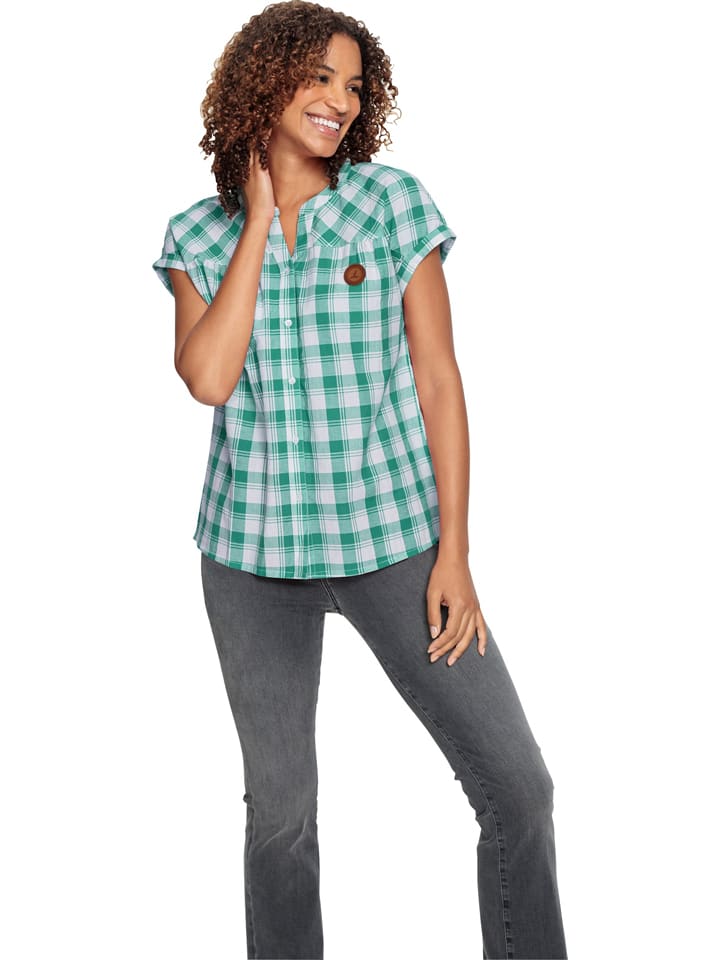 WITT WEIDEN Bluzka w kolorze turkusowo-białym rozmiar: 42