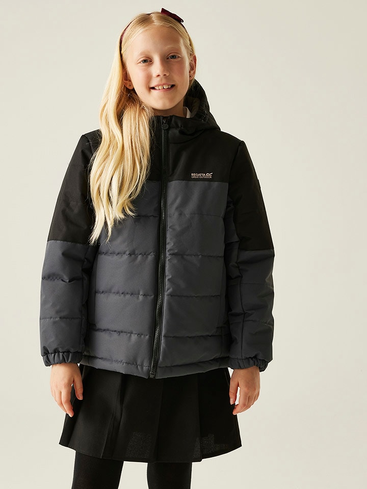 Regatta Kurtka pikowana "Lofthouse" w kolorze antracytowym rozmiar: 128