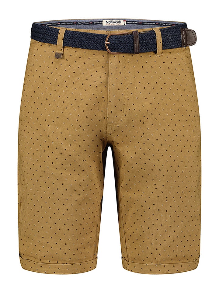 Geographical Norway Bermudy "Pacifique" w kolorze beżowym rozmiar: S