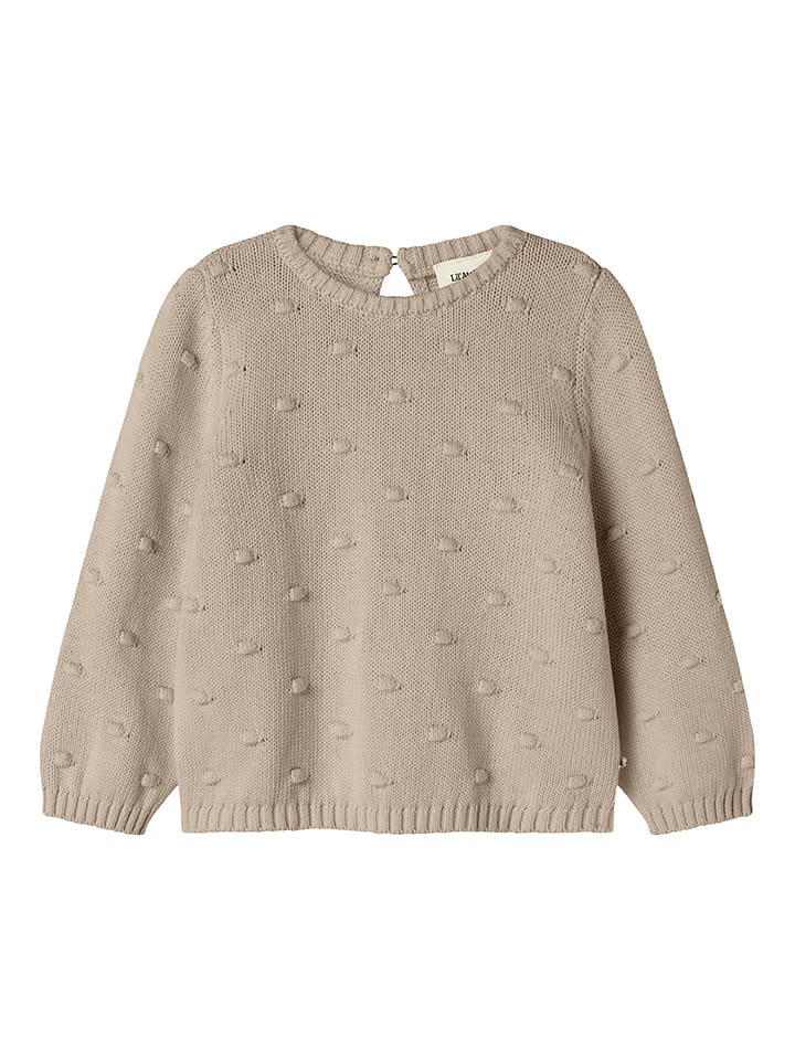 Lil Atelier Sweter w kolorze beżowym rozmiar: 116