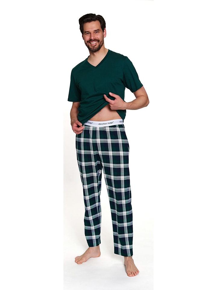 Doctor Nap Piżama w kolorze ciemnozielonym rozmiar: XL