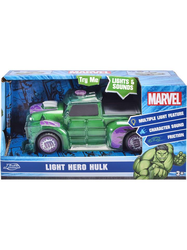 Dickie Toys Pojazd "Marvel Light Hero Hulk" w kolorze zielonym - 3+ rozmiar: onesize