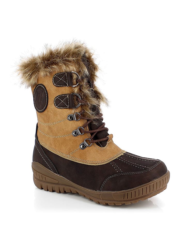 Kimberfeel Kozaki zimowe "Elena" w kolorze jasnobrązowym rozmiar: 35