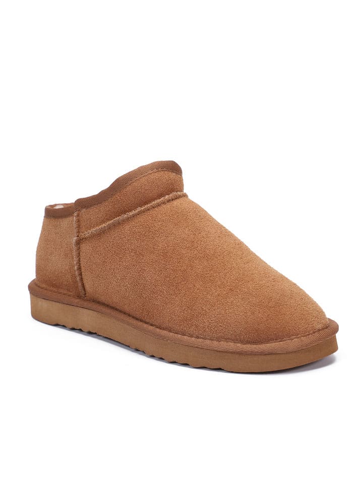 Gooce Skórzane botki zimowe "Jack" w kolorze jasnobrązowym rozmiar: 45