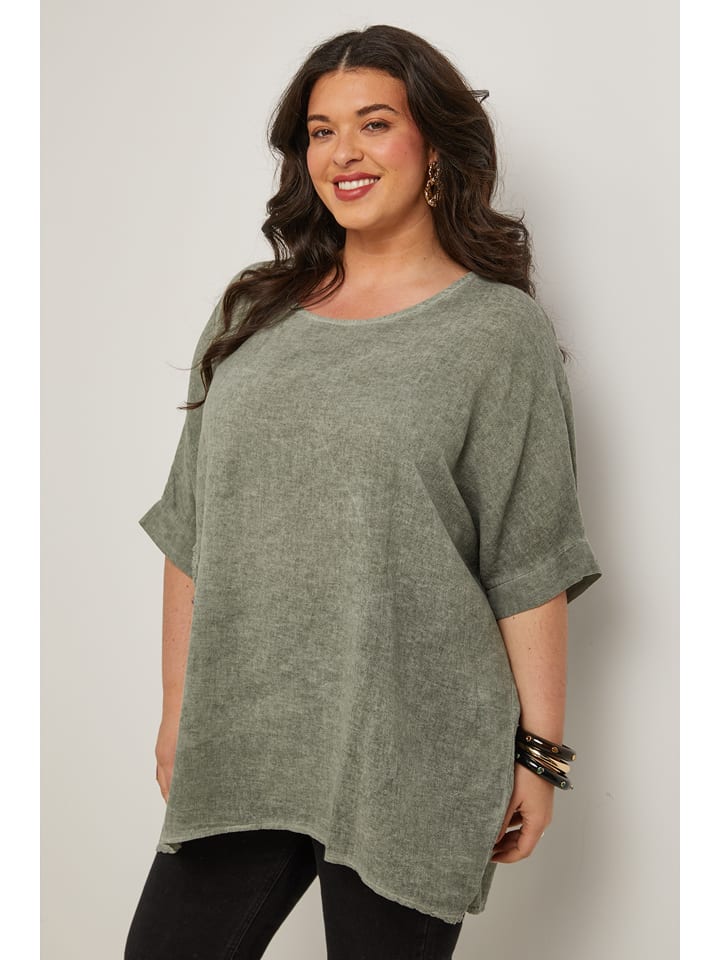 Curvy Lady Bluzka w kolorze khaki rozmiar: 40/42