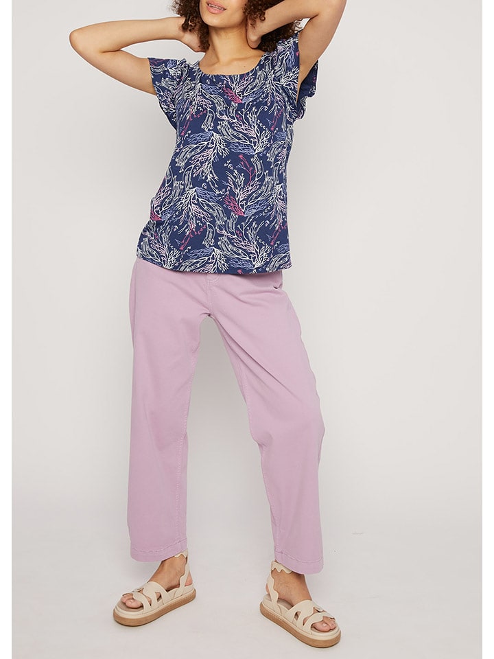 Blutsgeschwister Bluzka "Frilly" w kolorze granatowym rozmiar: XS