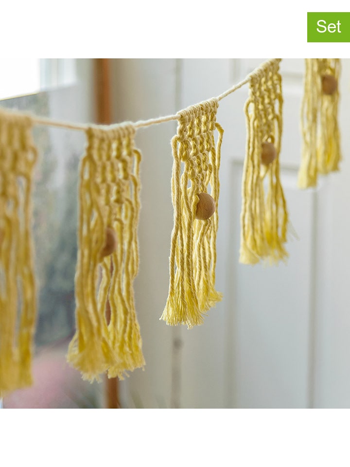 Hoooked 2-częściowy zestaw DIY w kolorze żółtym rozmiar: onesize