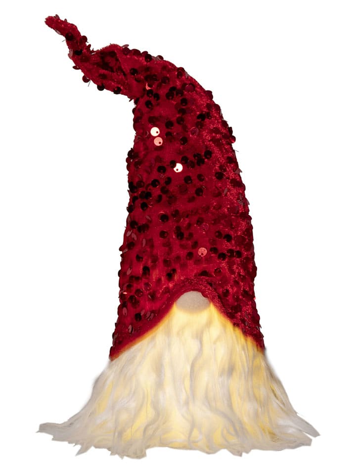 STAR Trading Dmuchana dekoracja LED "Joylight" w kolorze czerwonym - wys. 32 x Ø 8 cm rozmiar: onesize