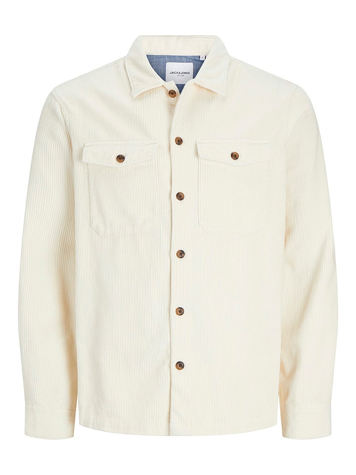 Jack & Jones Koszula "Eddie" w kolorze kremowym rozmiar: M