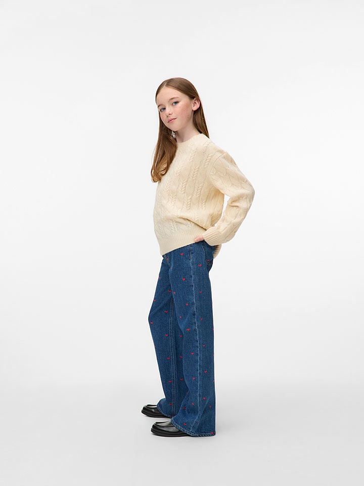 Vero Moda Girl Dżinsy "Tessa" w kolorze granatowym rozmiar: 140