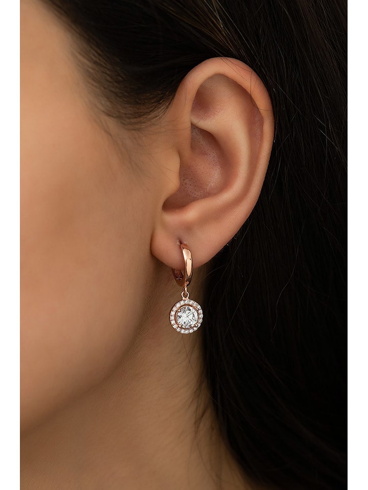 Lodie Silver Kolczyki-kreole z cyrkoniami rozmiar: onesize