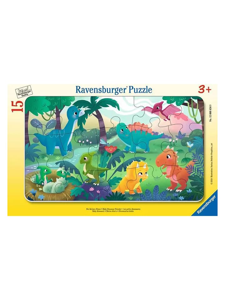 Ravensburger 15-częściowe puzzle "The little dinosaurs" - 3+ rozmiar: onesize
