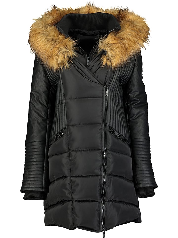 Canadian Peak Parka "Ausmoseak" w kolorze czarnym rozmiar: M