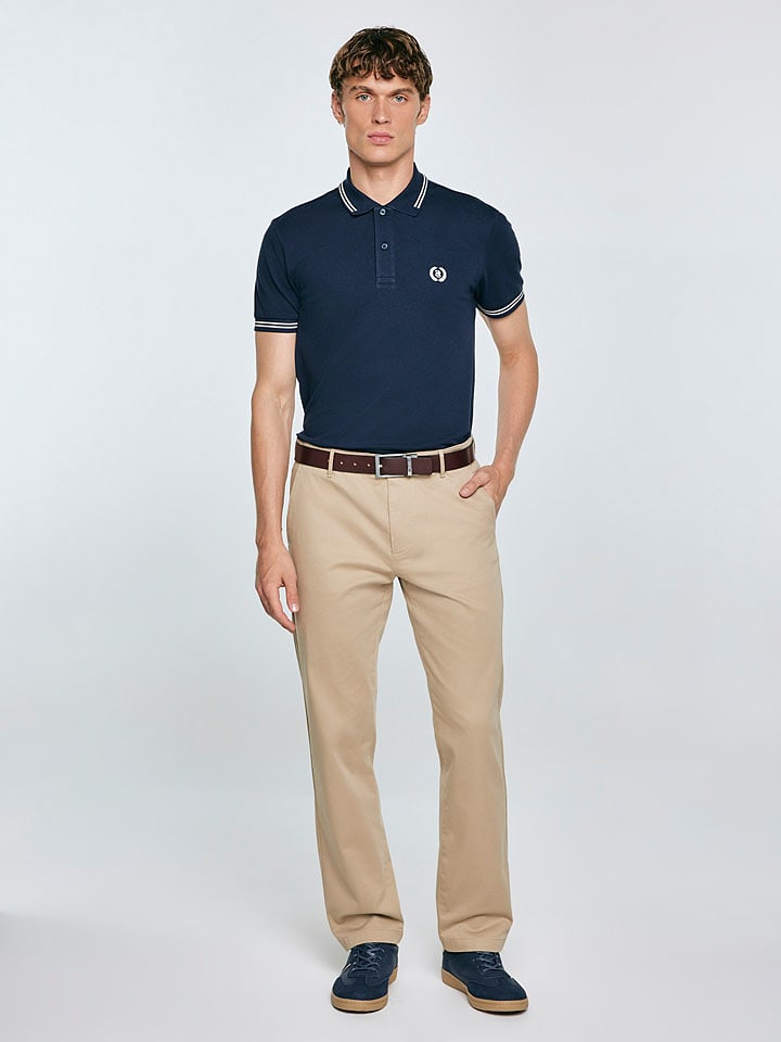 BIG STAR Koszulka polo "Poller" w kolorze granatowym rozmiar: L