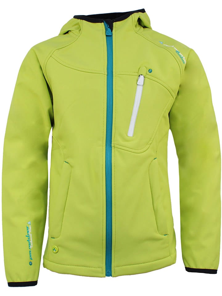 Peak Mountain Kurtka softshellowa w kolorze żółtym rozmiar: 176