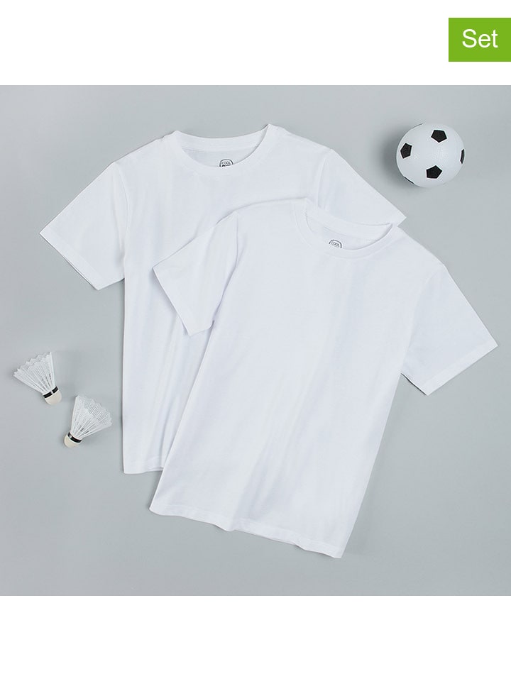 COOL CLUB Koszulki (2 szt.) w kolorze białym rozmiar: 122