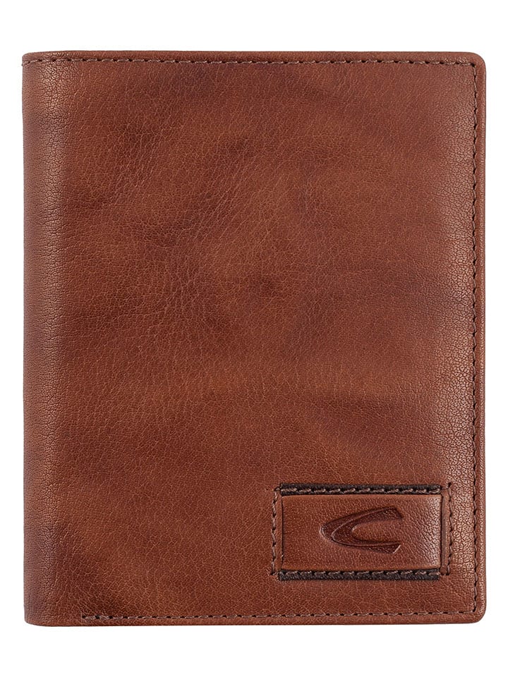Camel Active Skórzany portfel "Panama" w kolorze jasnobrązowym - 10 x 12,5 x 2 cm rozmiar: onesize