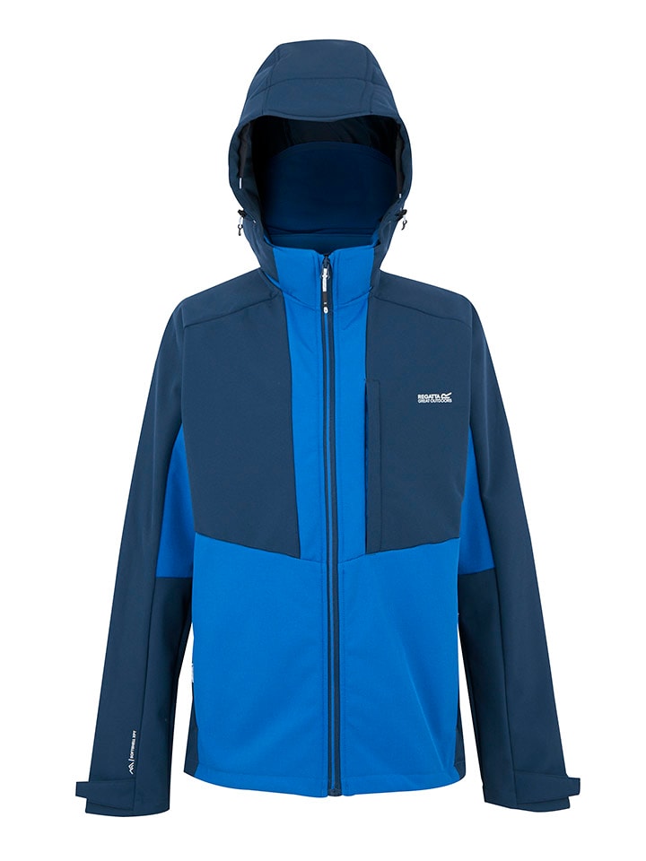 Regatta Kurtka softshellowa "Hewitts" w kolorze niebieskim rozmiar: 4XL