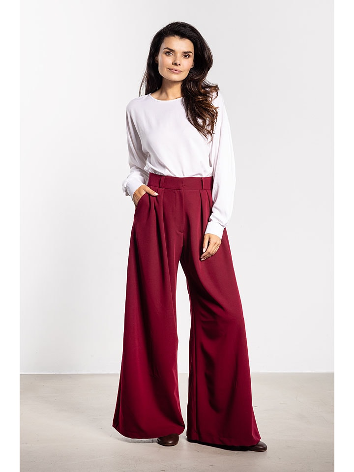 Awama Spodnie w kolorze czerwonym rozmiar: S