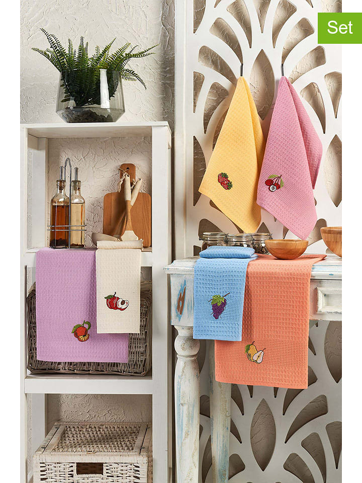 Elizabed Ściereczki (6 szt.) w różnych kolorach do naczyń rozmiar: 40x60 cm