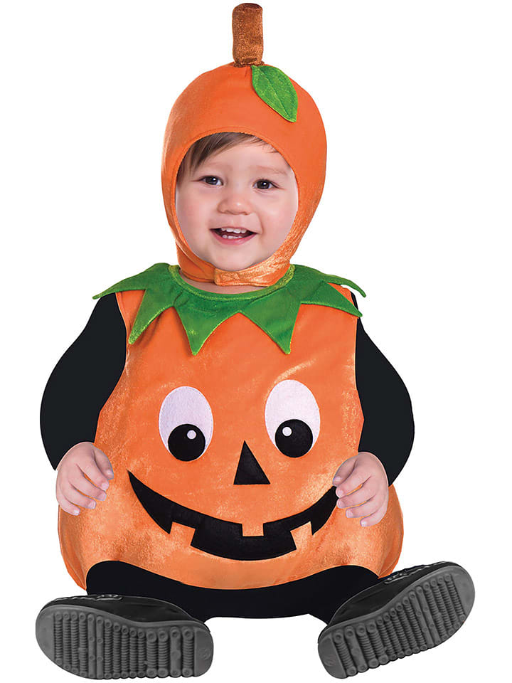 amscan 2-częściowy kostium "Pumpkin Cutie Pie" w kolorze pomarańczowo-zielonym rozmiar: 62-74