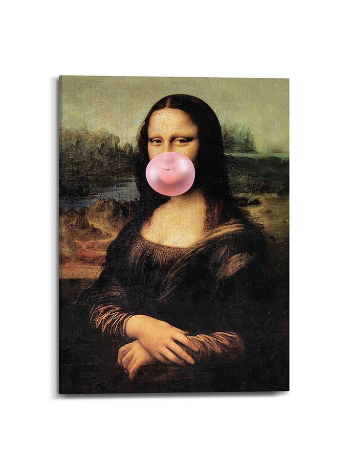 Orangewallz Druk "Mona Lisa - gum" na płótnie - 50 x 70 cm rozmiar: 50x70 cm