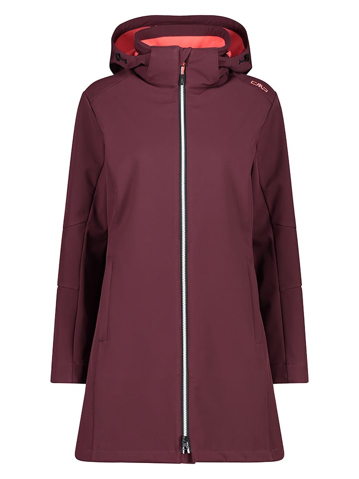 CMP Płaszcz softshellowy w kolorze czerwonym rozmiar: 40