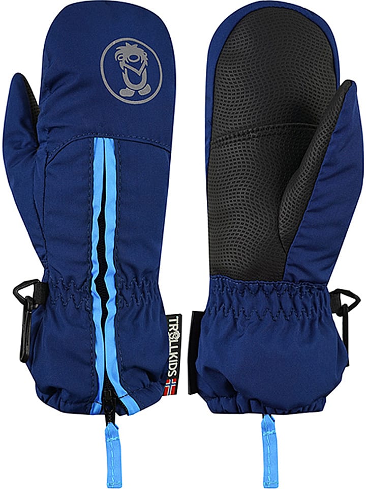 Trollkids Rękawiczki funkcyjne "Mitten" w kolorze granatowo-błękitnym rozmiar: 4,5