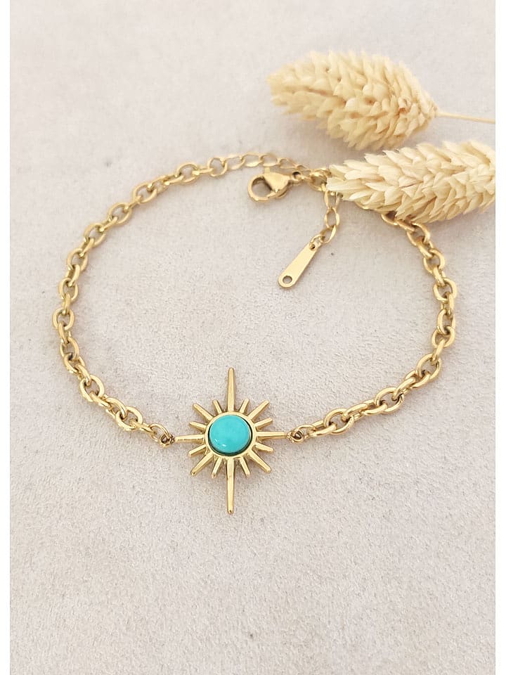 Nakkash Pozłacana bransoletka z elementami ozdobnymi rozmiar: onesize