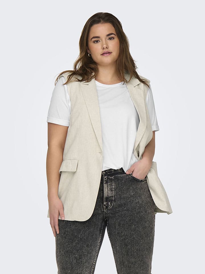 ONLY Carmakoma Koszulka w kolorze białym rozmiar: M-46/48