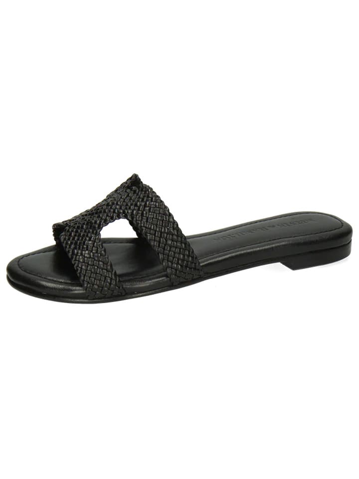 MELVIN & HAMILTON Skórzane klapki "Hanna 83" w kolorze czarnym rozmiar: 37