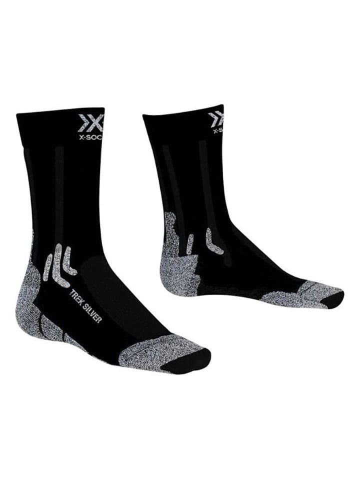 X-Bionic Skarpety trekkingowe "X" w kolorze czarnym rozmiar: 42-44