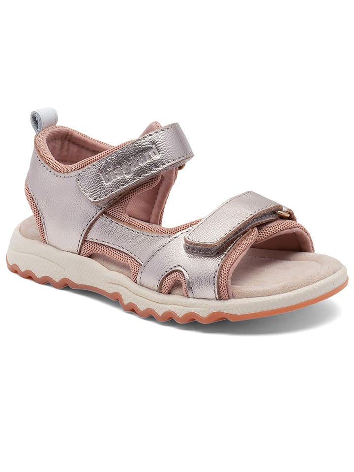 bisgaard Sandały w kolorze srebrno-jasnoróżowym rozmiar: 34