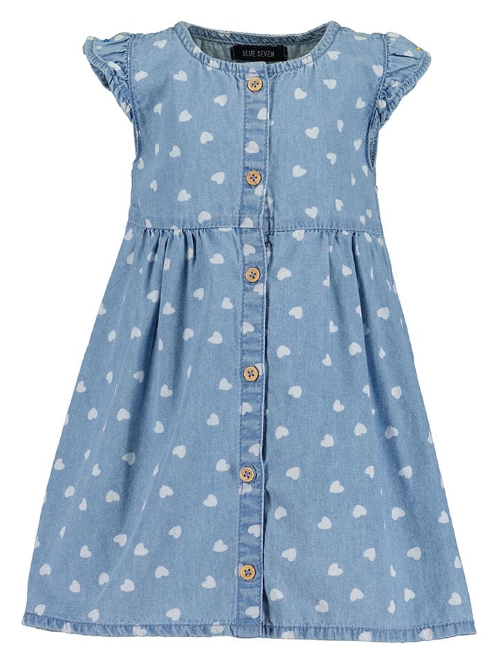 Blue Seven Sukienka dżinsowa w kolorze niebieskim rozmiar: 68