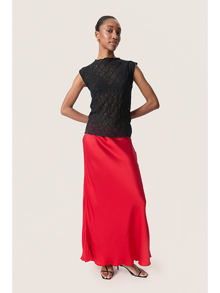 Soaked in Luxury Spódnica "Asja" w kolorze czerwonym rozmiar: S