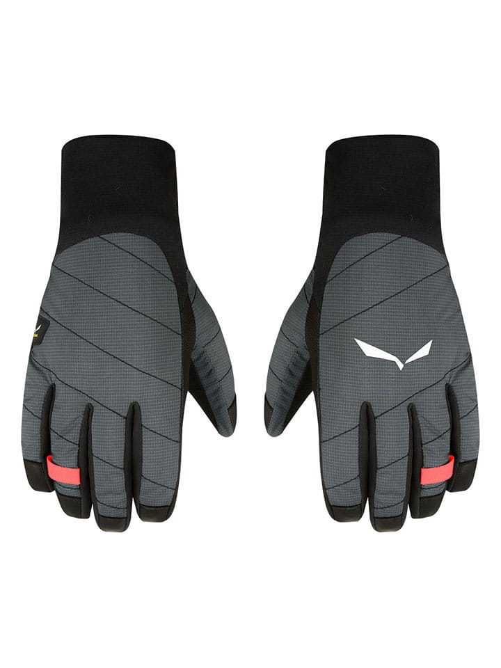 Salewa Rękawiczki funkcyjne "Ortles" w kolorze czarno-szarym rozmiar: M