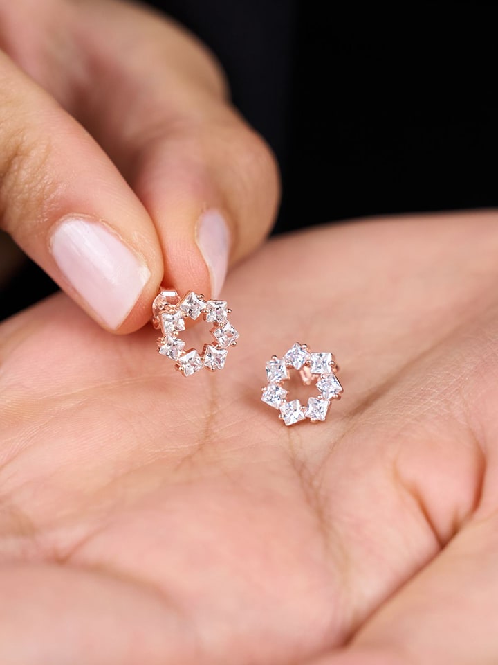 Lodie Silver Srebrne kolczyki-wkrętki z cyrkoniami rozmiar: onesize