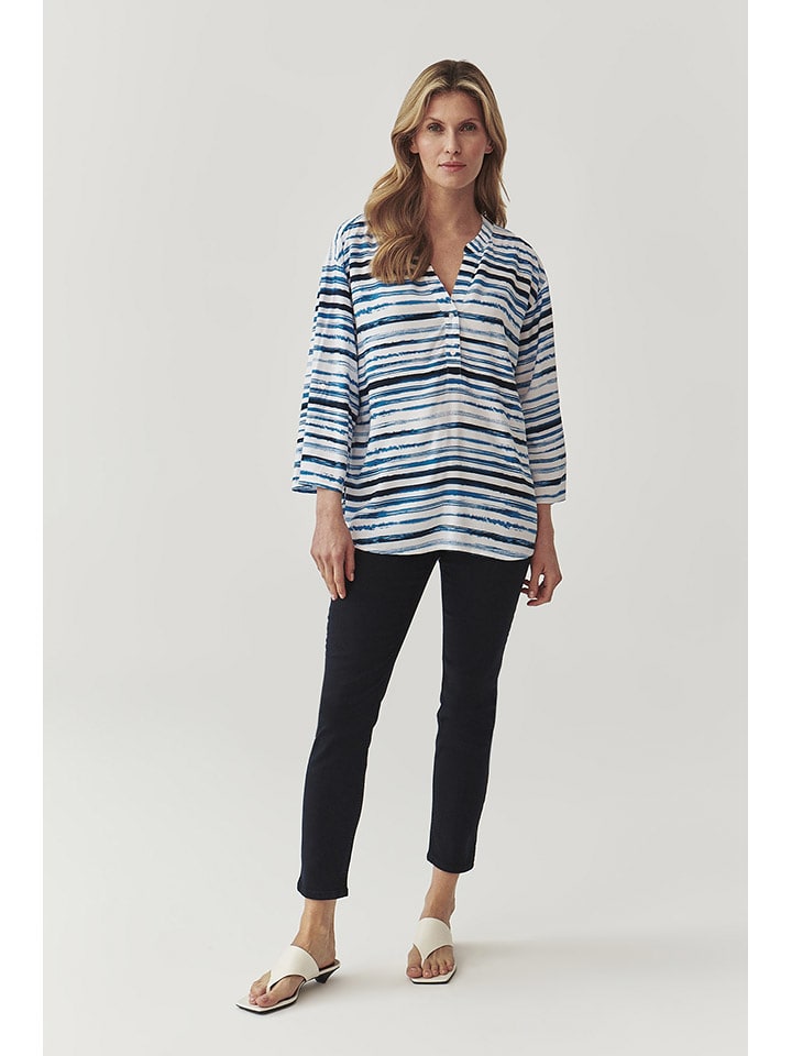 TATUUM Bluzka w kolorze biało-niebieskim rozmiar: 42