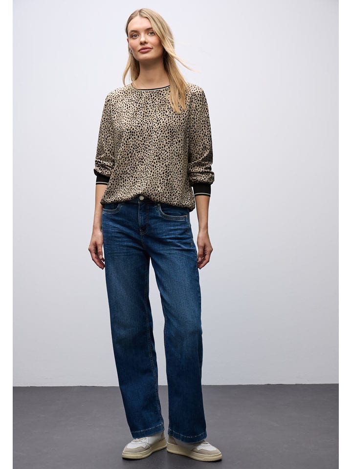 Street One Bluzka w kolorze beżowym rozmiar: 38