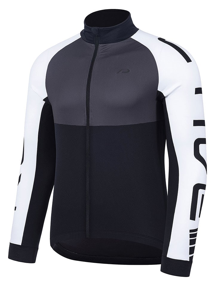 Protective Koszulka kolarska "7 Days" w kolorze czarno-biało-szarym rozmiar: L