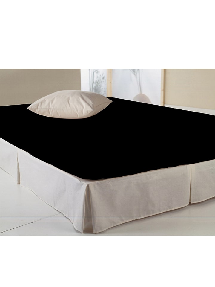 Hip Dżersejowe prześcieradło "Emotion" w kolorze czarnym na gumce rozmiar: 90x220 cm