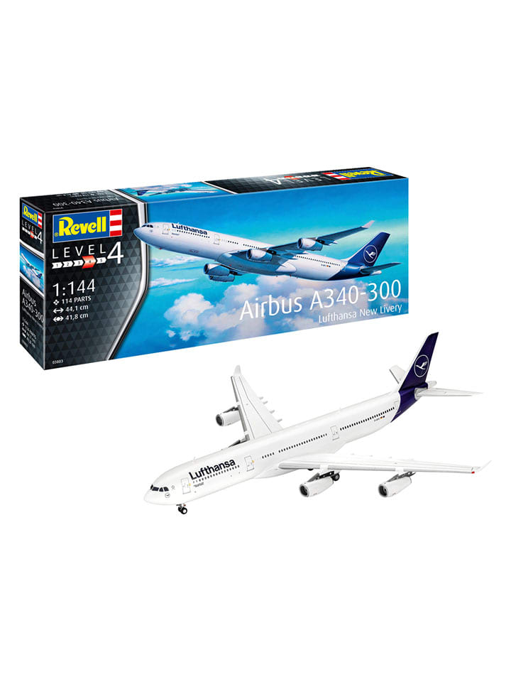 Revell Model "Airbus A340-300 Lufthansa New Livery" do zlożenia - 12+ rozmiar: onesize