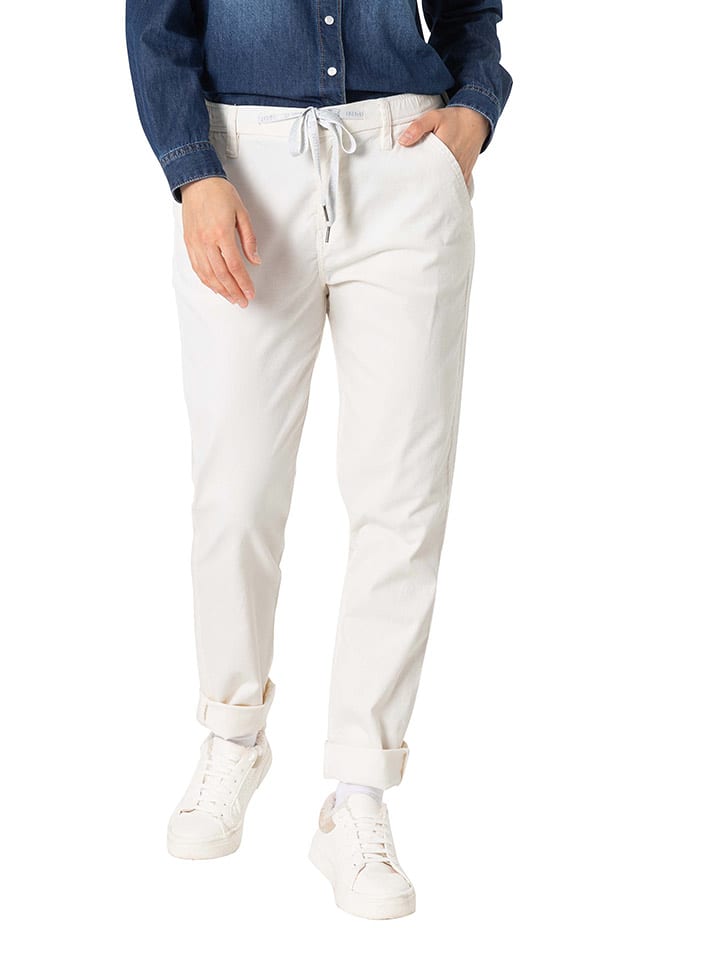 Timezone Spodnie "Ryleigh" w kolorze białym rozmiar: W30