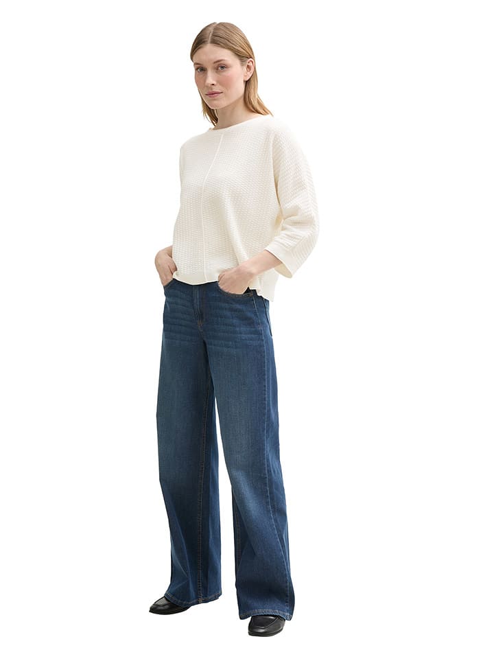 Tom Tailor Sweter w kolorze kremowym rozmiar: S